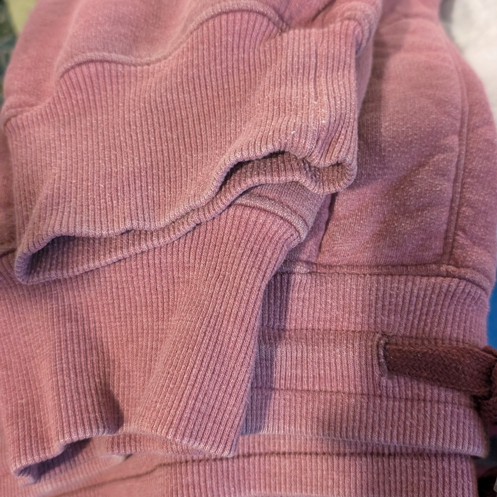 Faded Glory Dusty Rose Ribbed Hoodie